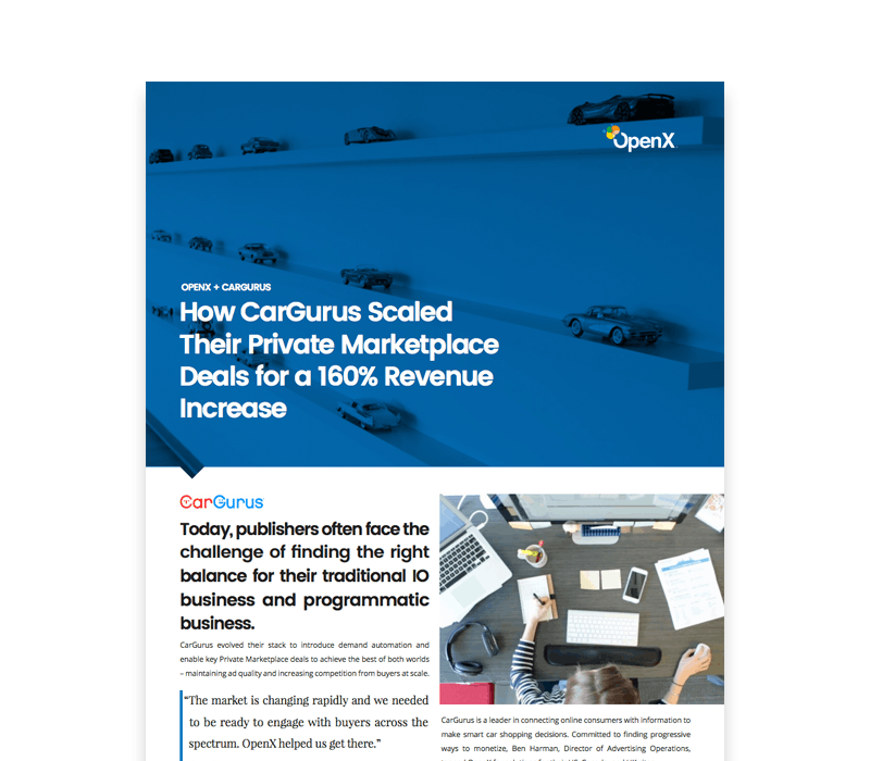 CarGurus Scales Their Private Marketplace Deals for a 160% Revenue Increase OX CaseStudies Thumbs CarGurus - CarGurus Scales Their Private Marketplace Deals for a 160% Revenue Increase